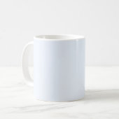 Mug Bleu doux blanc pastel couleur uni (Devant gauche)