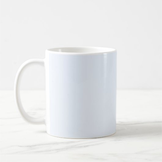 Mug Bleu doux blanc pastel couleur uni (Gauche)
