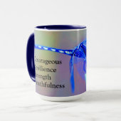 Mug Bleu Dragonfly Spirit Traits Combo 15oz (Devant gauche)