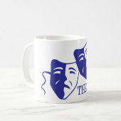 Mug bleu dramatique (Devant gauche)