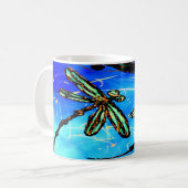 Mug Bleu électrique Flit de libellule (Devant gauche)