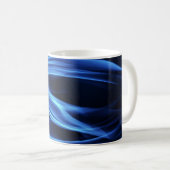Mug Bleu Électrique Flux (Devant droit)