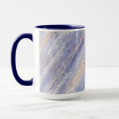 Mug Bleu et beige Abstrait et embrouillé (Gauche)