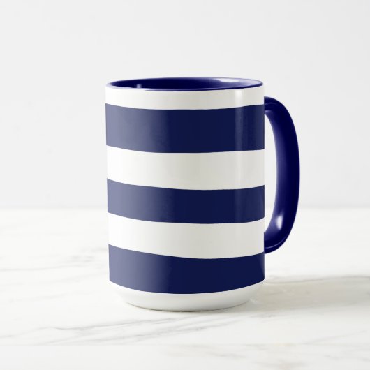 Mug Bleu et blanc (Devant droit)
