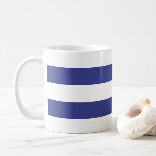 Mug Bleu et blanc (Avec donut)