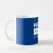 Mug Bleu Et Blanc 3.14 Joyeux Jour Pi (Gauche)