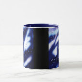 Mug Bleu et blanc abstrait (Centre)