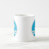 Mug Bleu et blanc Bleu Baignade et plongée Coach (Centre)