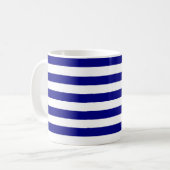 Mug Bleu et blanc de la marine (Devant gauche)