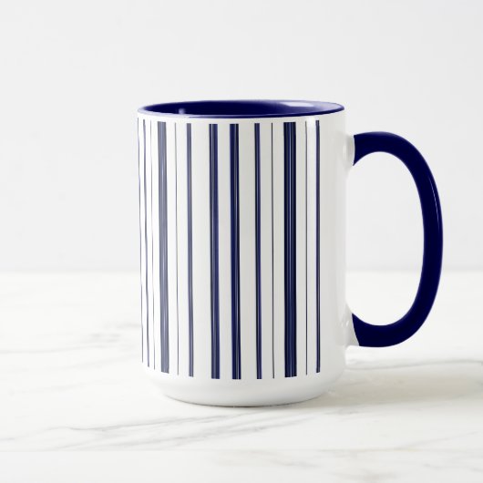 Mug Bleu et blanc - Foncé (Droite)