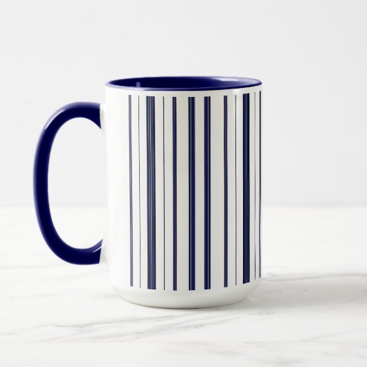 Mug Bleu et blanc - Foncé (Gauche)