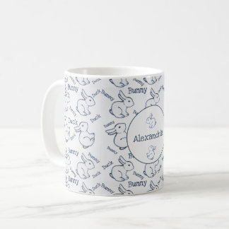 Mug Bleu et blanc Motif de canard à lapin Illusion per