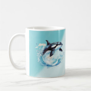 Mug Bleu et blanc Ocra Ocean Beach Nautique