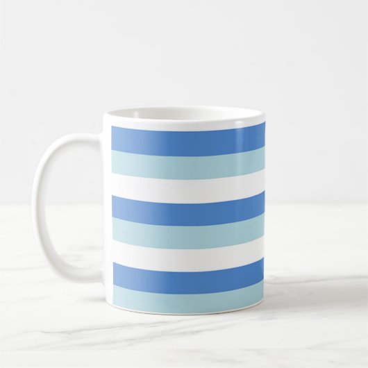 Mug Bleu et blanc rayé (Gauche)