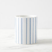Mug Bleu et Blanc Rayures Botaniques Côtières (Centre)