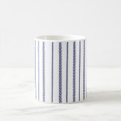 Mug Bleu et Blanc Rayures Botaniques Côtières (Centre)