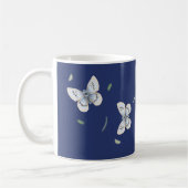 Mug Bleu et Crème Bleu et Bleu de Vol (Gauche)