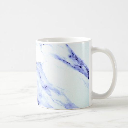 Mug Bleu et Marbre blanc (Droite)
