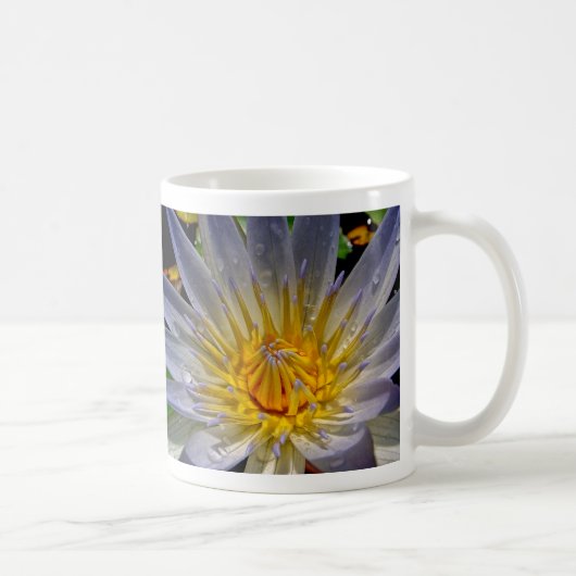 Mug Bleu et or de nénuphar (Droite)