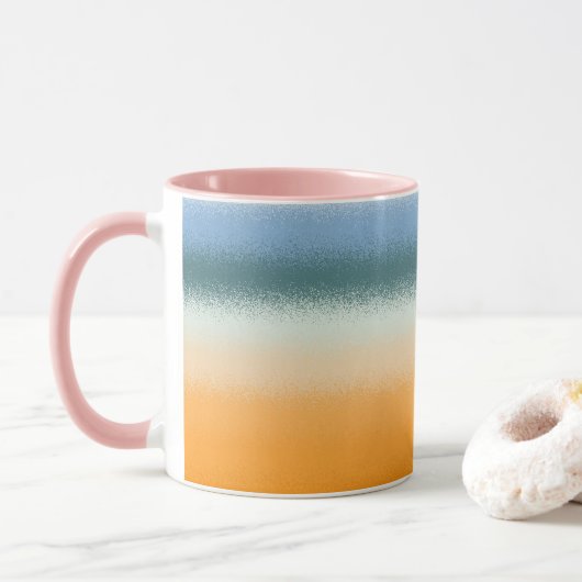 Mug Bleu et orange (Avec donut)