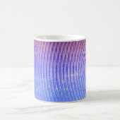Mug Bleu et orange, ondes sonores motif (Centre)