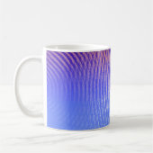 Mug Bleu et orange, ondes sonores motif (Gauche)