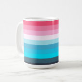 Mug Bleu et rose Tons (Devant gauche)