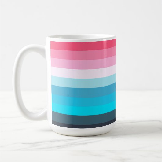 Mug Bleu et rose Tons (Gauche)