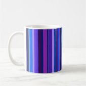 Mug Bleu et violet bandes verticales (Gauche)
