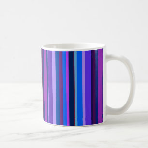 Mug Bleu et violet bandes verticales