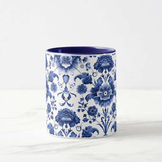 Mug Bleu floral (Centre)