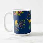 Mug Bleu Floral Bird Imprimer (Gauche)