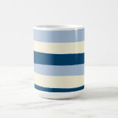 Mug Bleu foncé, Bleu clair et Crème (Centre)
