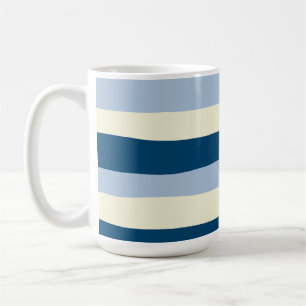 Mug Bleu foncé, Bleu clair et Crème