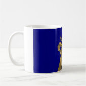 Mug Bleu-foncé et gold fleur de lys (Gauche)