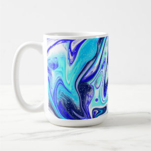 Mug Bleu fondu Art fluide