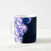 Mug bleu fractal (Devant gauche)