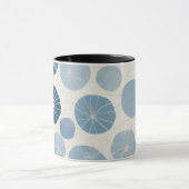 Mug Bleu Géométrique Moderne (Centre)