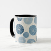 Mug Bleu Géométrique Moderne (Devant gauche)