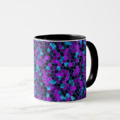 Mug Bleu glacé et violet (Devant droit)