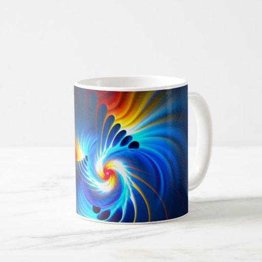 Mug Bleu gravitationnel (Devant droit)