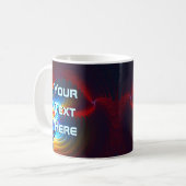 Mug Bleu gravitationnel (Devant gauche)