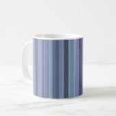 Mug Bleu-gris, bandes horizontales (Devant gauche)