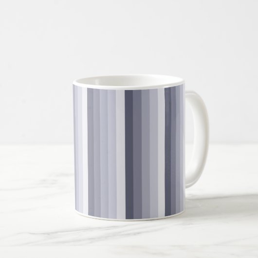 Mug Bleu gris rayures (Devant droit)