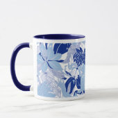 Mug bleu hawaïen "Contour Hawaii" (Gauche)