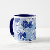 Mug bleu hawaïen "Contour Hawaii" (Devant gauche)