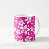 MUG BLEU HAWAII (ROSE CHAUDE) (Devant droit)