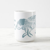 Mug Bleu hélier mug, bestiole, cadeau amoureux des chi (Centre)