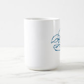 Mug Bleu Homard Mer Animal Simple Plan Dessin (Centre)