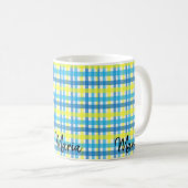 Mug bleu jaune (Devant droit)